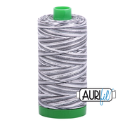 Aurifil 40 wt variegated thread 4653 Licorice Twist