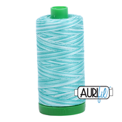 Aurifil 40 wt Thread variegated 4654  Turquoise foam