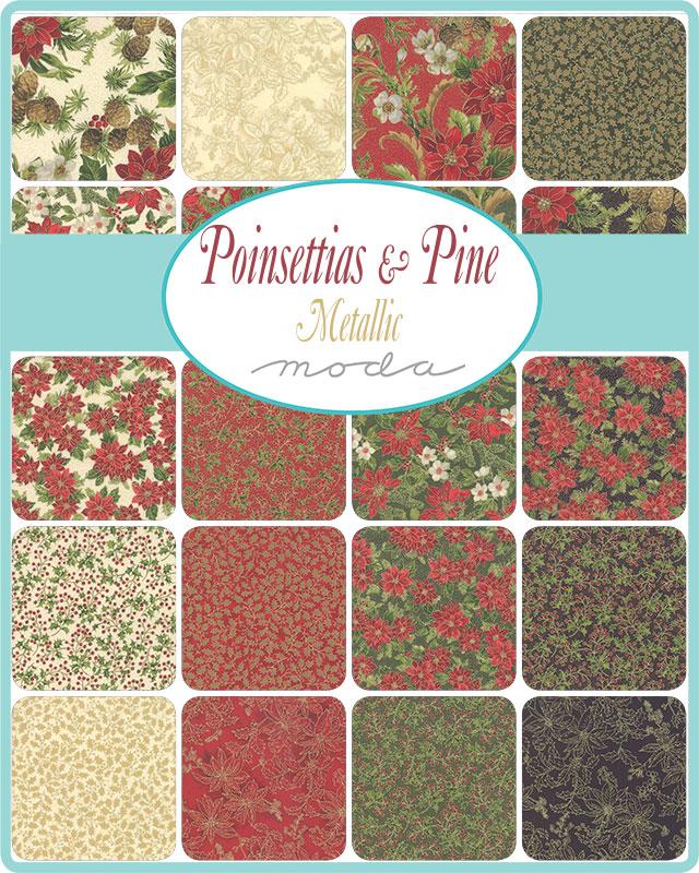 Poinsettias and Pine Jelly Roll PP33510M