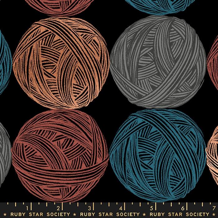 Ruby Star Purl Ruby Star Society Purl Linen and Cotton Canvas Metallic Teal RS2039-17 ...