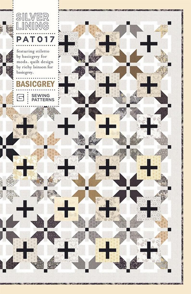 Basic Grey Stiletto Pattern Pat017